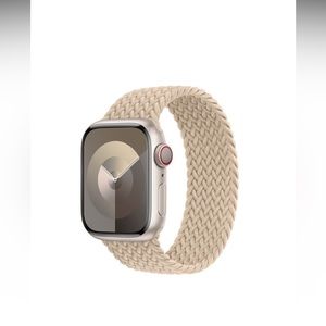 41mm Beige Braided Solo loop - size 2. Apple Band for Apple Watch.